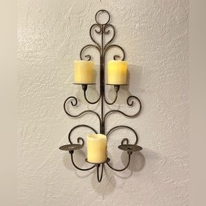 Home interiors Wrought Iron Aged Elegance Sconce with 5 Arms